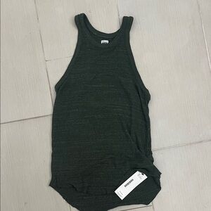NSF Forest Green Ribbed Tank Top
